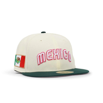 NEW ERA 5950 BASEBALL CLASSIC HAT - CHROME/ DARK GREEN NEW ERA