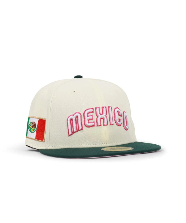 NEW ERA 5950 BASEBALL CLASSIC HAT - CHROME/ DARK GREEN NEW ERA