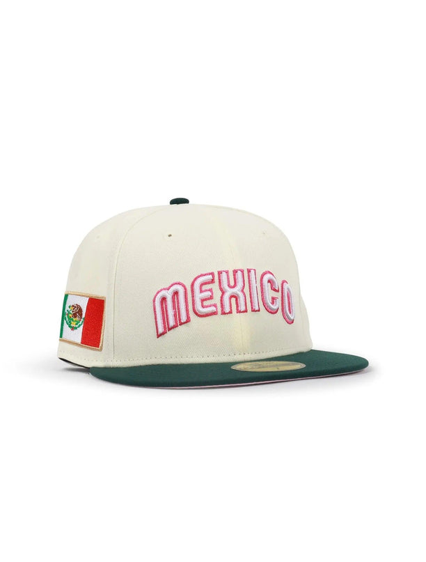 NEW ERA 5950 BASEBALL CLASSIC HAT - CHROME/ DARK GREEN NEW ERA