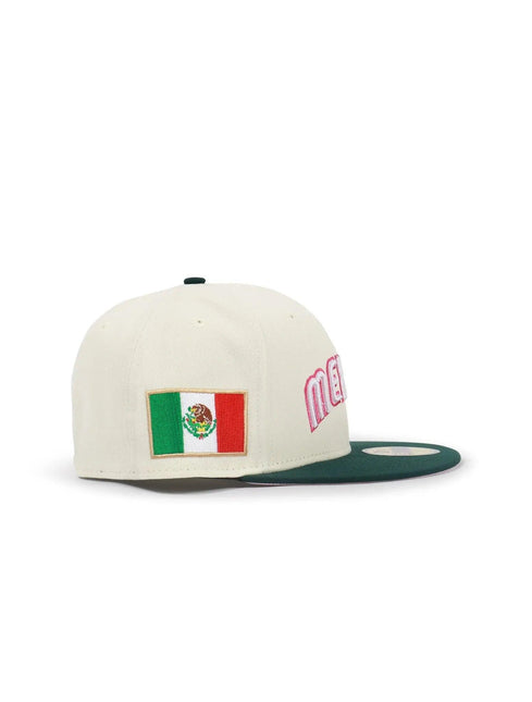 NEW ERA 5950 BASEBALL CLASSIC HAT - CHROME/ DARK GREEN NEW ERA