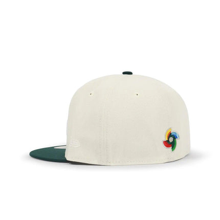 NEW ERA 5950 BASEBALL CLASSIC HAT - CHROME/ DARK GREEN NEW ERA