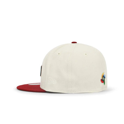 NEW ERA 5950 MEXICO BASEBALL CLASSIC HAT - CHROME/ CARDINAL RED NEW ERA