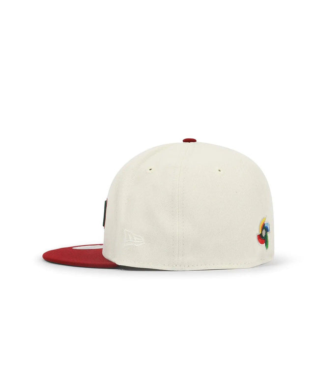 NEW ERA 5950 MEXICO BASEBALL CLASSIC HAT - CHROME/ CARDINAL RED NEW ERA
