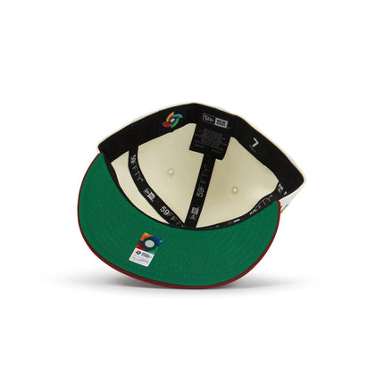 NEW ERA 5950 MEXICO BASEBALL CLASSIC HAT - CHROME/ CARDINAL RED NEW ERA