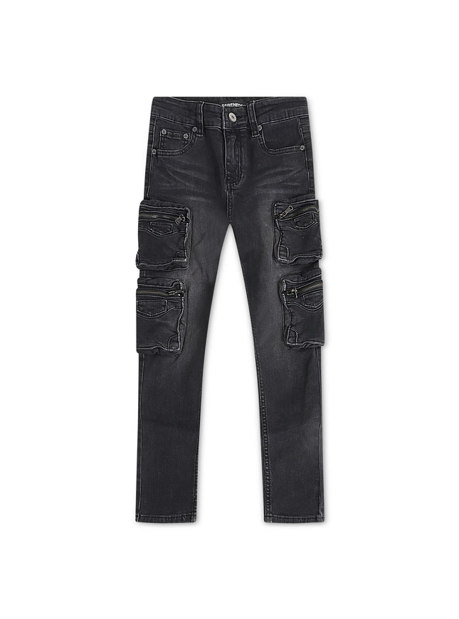 Serenede Kids Poppy Cargo Jeans - Black