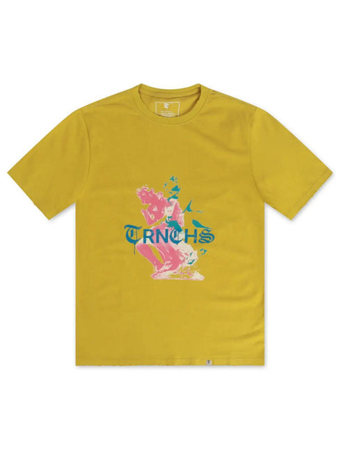 TRNCHES THINKING TEE - MUSTARD TRNCHS