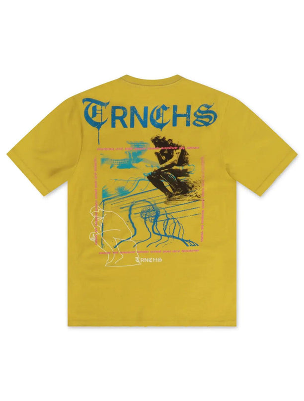 TRNCHES THINKING TEE - MUSTARD TRNCHS