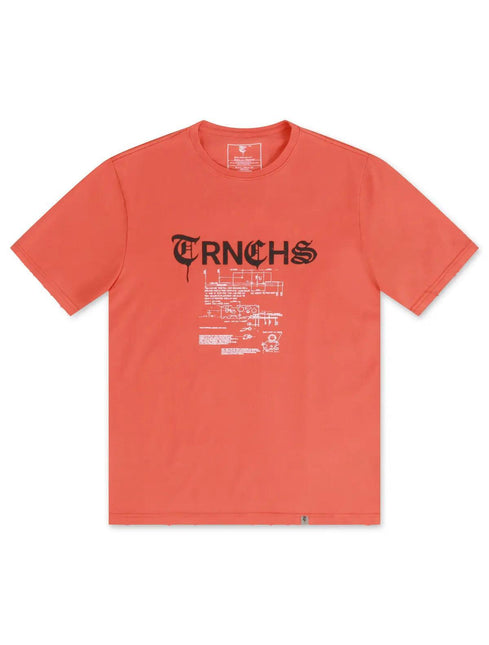 TRNCHES SWITCH TEE - ORANGE TRNCHS