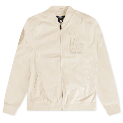 Chaqueta de sarga neutra Pro Standard de Los Angeles Dodgers - Color cáscara de huevo