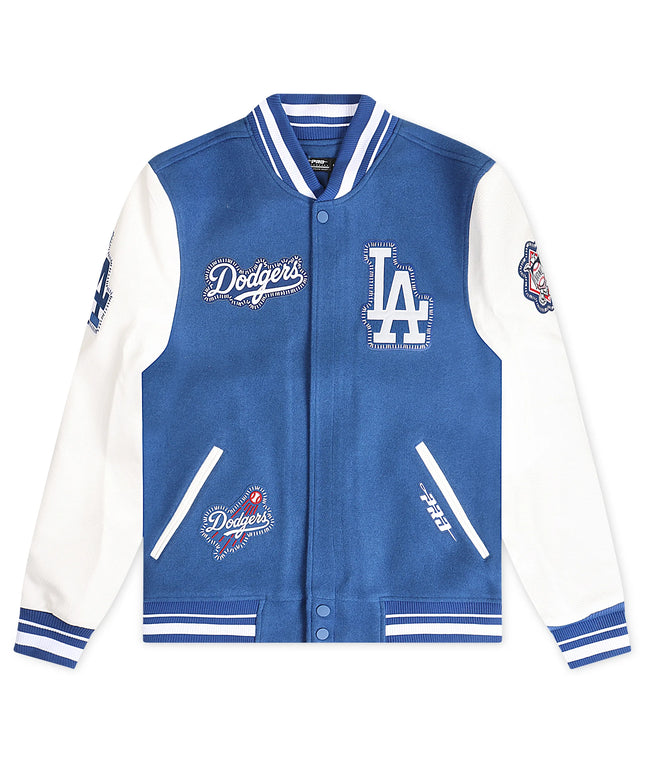 Pro Standard Los Angeles Dodgers DIY Pick Stitch Wool Jacket - Blue