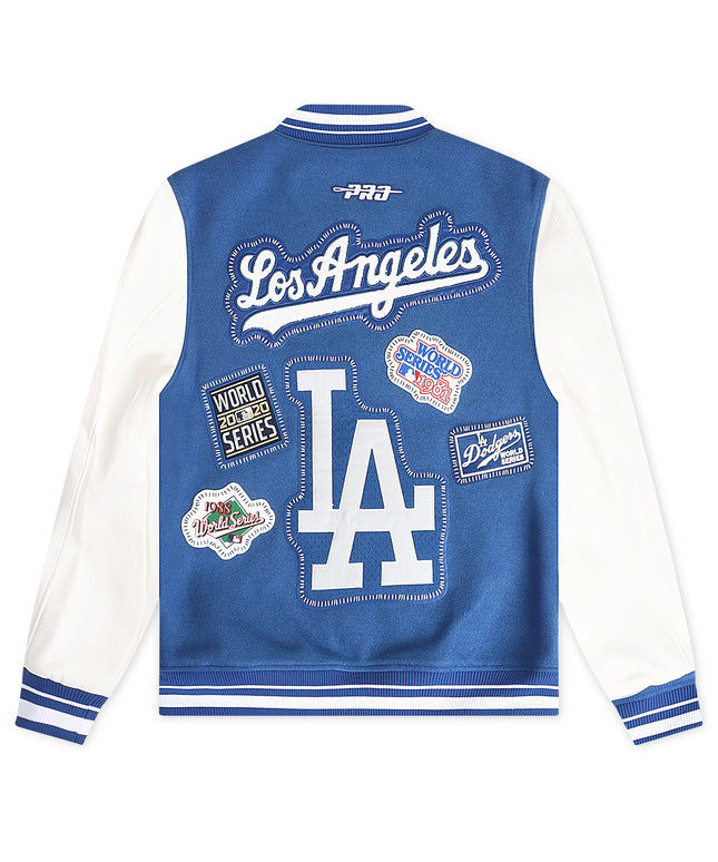 Pro Standard Los Angeles Dodgers DIY Pick Stitch Wool Jacket - Blue