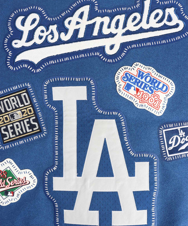 Pro Standard Los Angeles Dodgers DIY Pick Stitch Wool Jacket - Blue