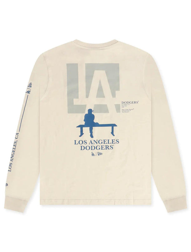 NEW ERA LA DODGER LONG SLEEVE - CREAM NEW ERA