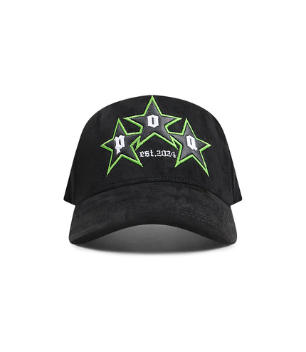 Sombrero de 3 estrellas, obra de arte, negro