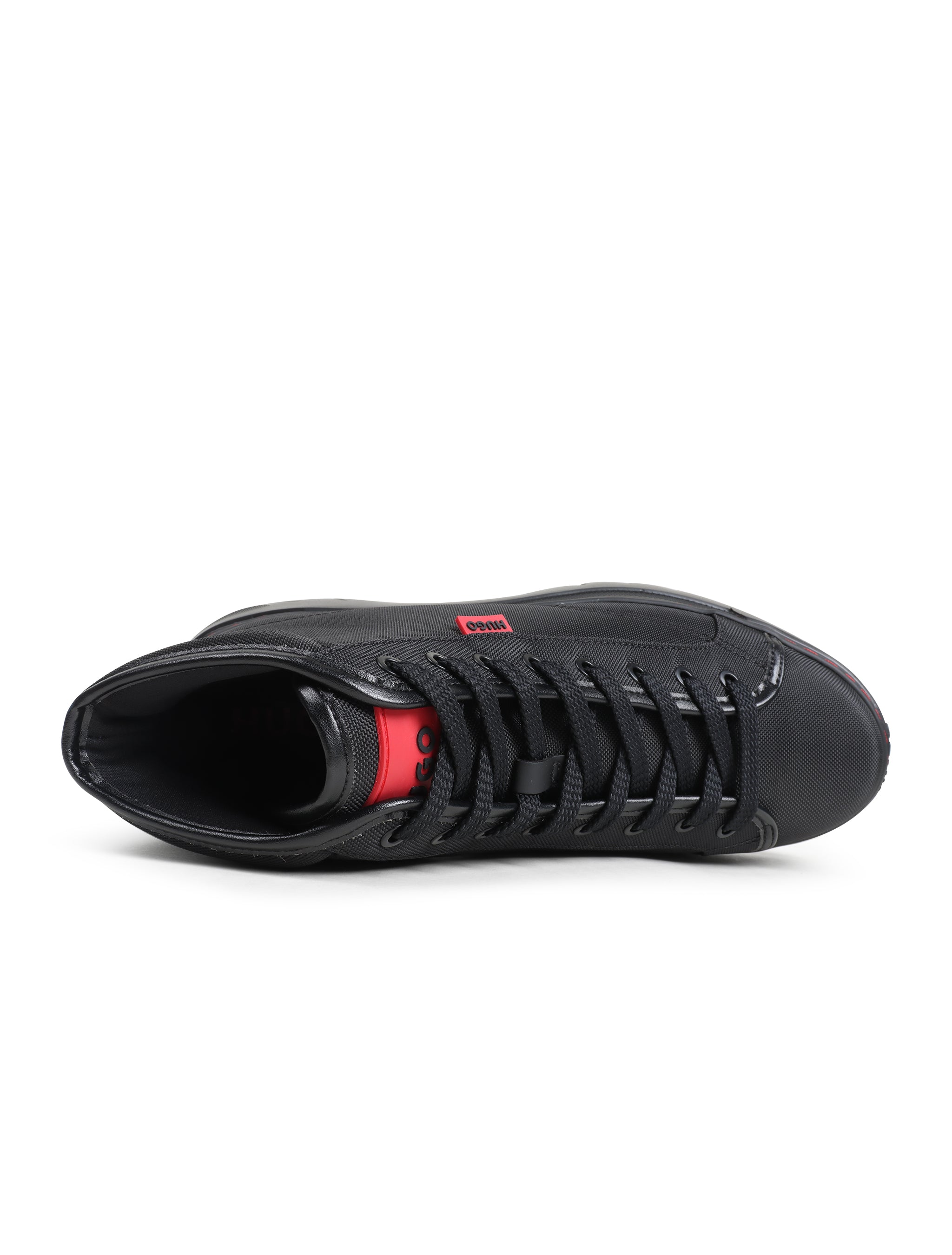 HUGO Sneakers Alte Uomo Urian_hito_nypu - Dettagli Rossi, Materiale Misto, Fodera Interna, Lacci