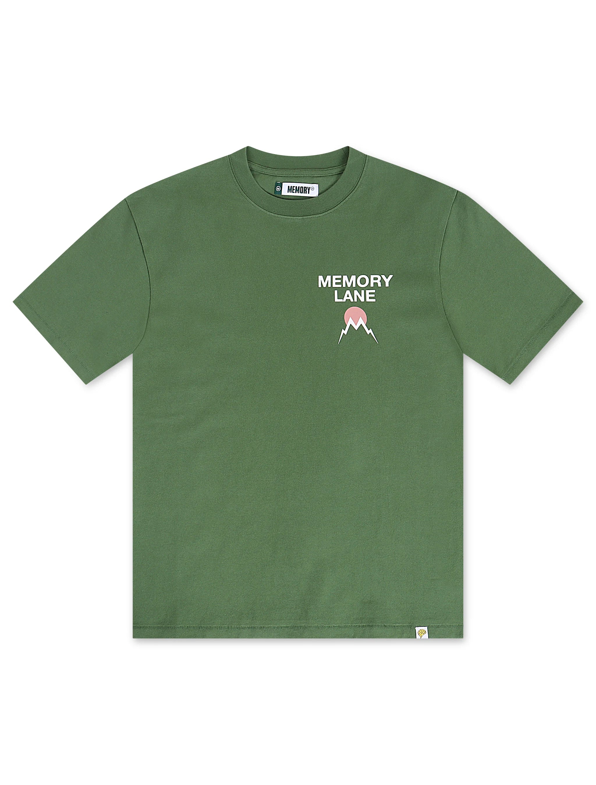 Memory Lane Core Flip Tee - Moss - Denim Exchange