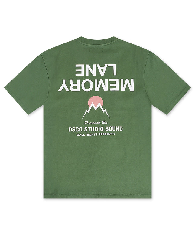 Memory Lane Core Flip Tee - Moss