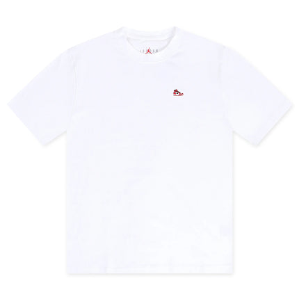 Air Jordan Mens Sneaker Patch Tee - White