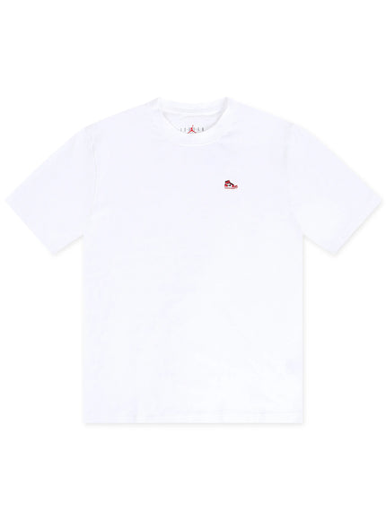 Air Jordan Mens Sneaker Patch Tee - White