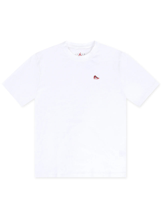Air Jordan Mens Sneaker Patch Tee - White