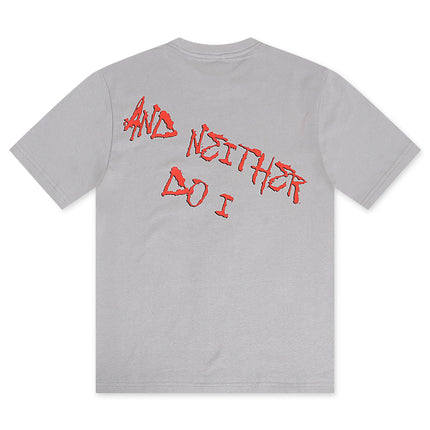 November Reine A Black Widow Heavyweight Tee With Stones - Grey