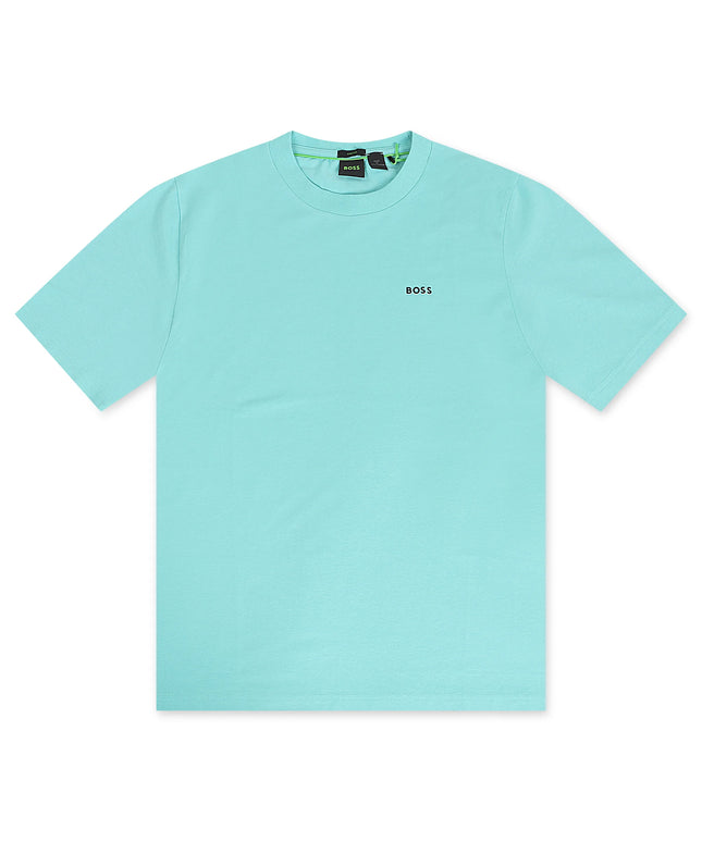 Boss Green Contrast Logo Tee - Teal