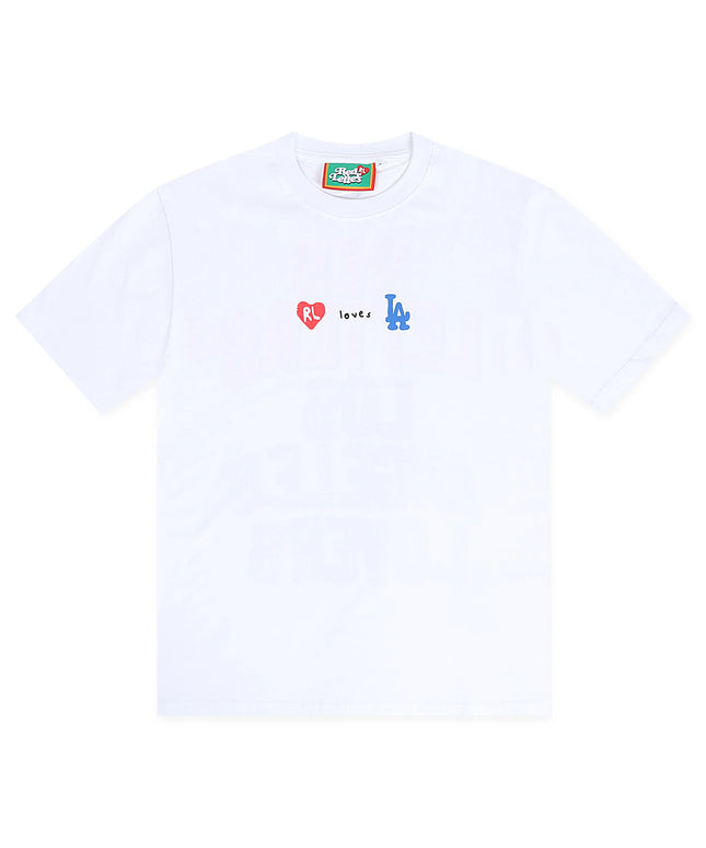 Red Letters Not LA Lovers Tee - White