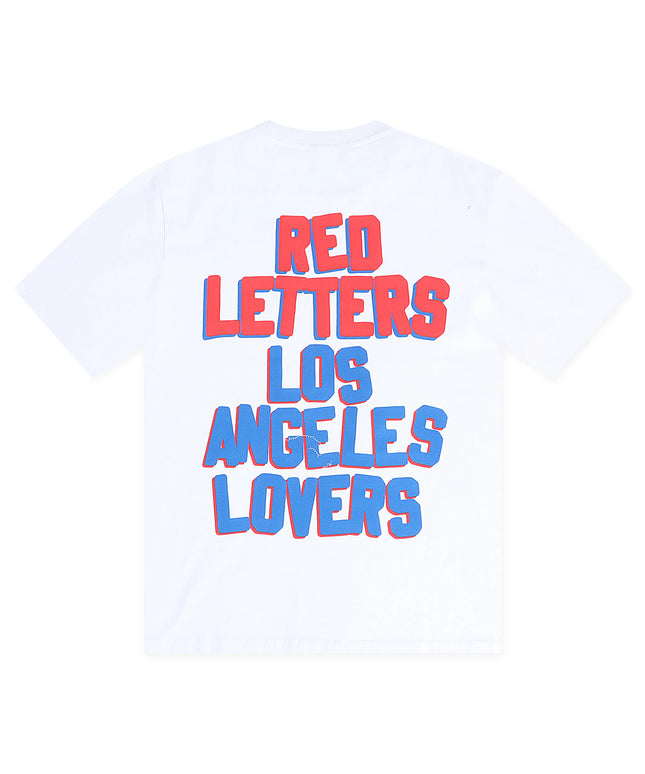 Red Letters Not LA Lovers Tee - White