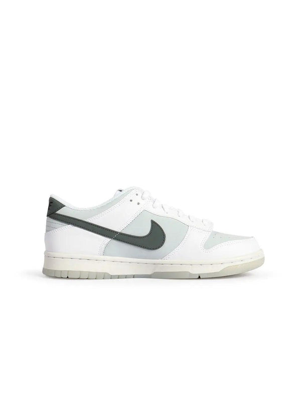 NIKE BIG KIDS DUNK LOW - WHITE/SMOKE GREY NIKE