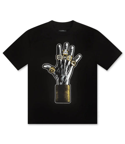 RETRO KINGS THE G.O.A.T RINGS TEE - BLACK RETROKINGS