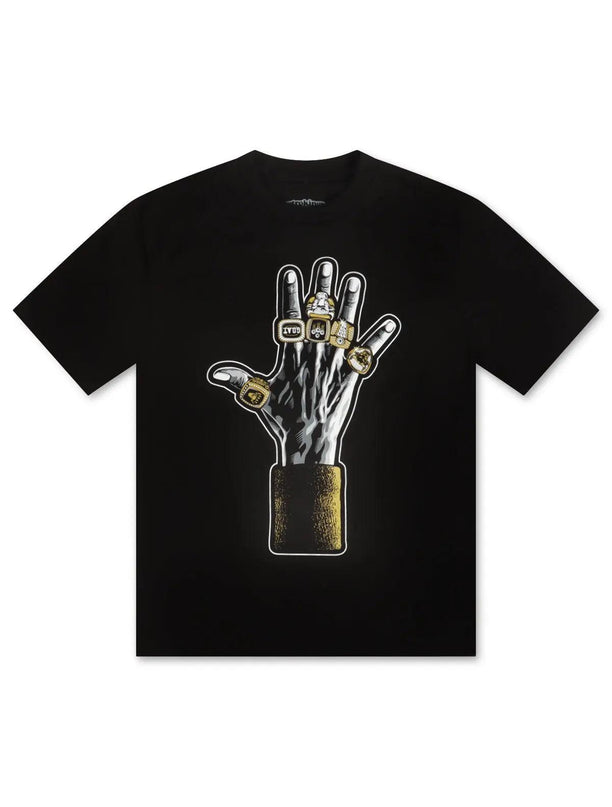 RETRO KINGS THE G.O.A.T RINGS TEE - BLACK RETROKINGS