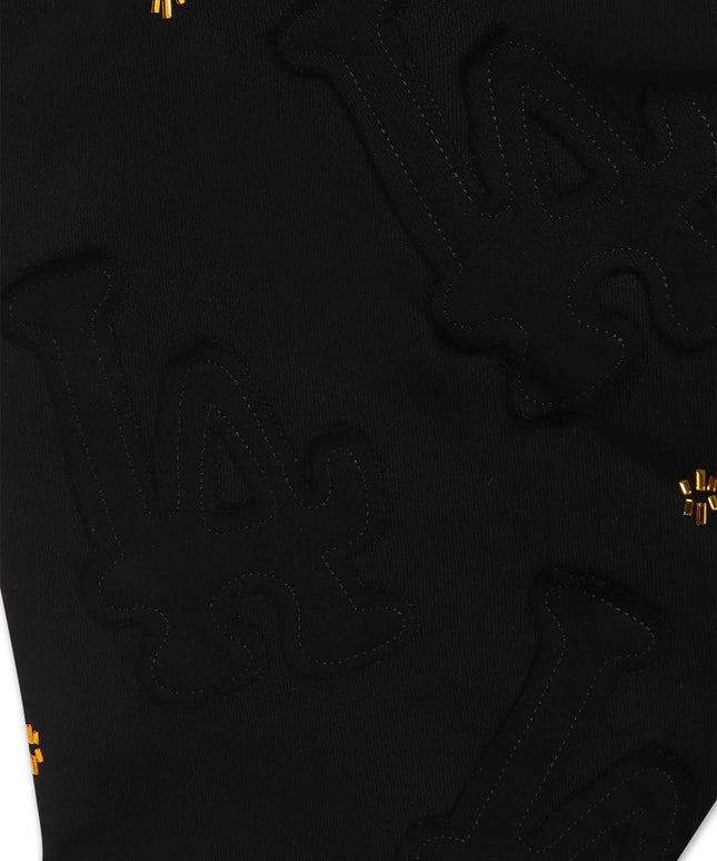 Red Letters Not LA Lovers Scattered Zip Up - Black
