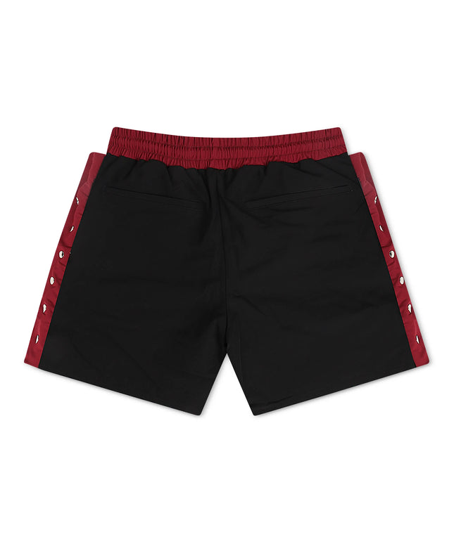 Sugarhill Magnolia Snap Shorts - Maroon/Black