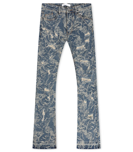 Vaqueros Kdnk para hombre en jacquard - Azul