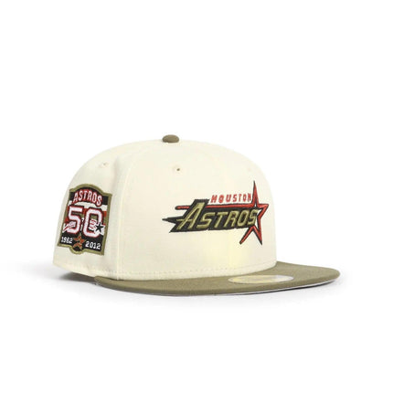 NEW ERA 5950 ASTROS 50TH ANNIVERSARY - CHROME/ OLIVE NEW ERA