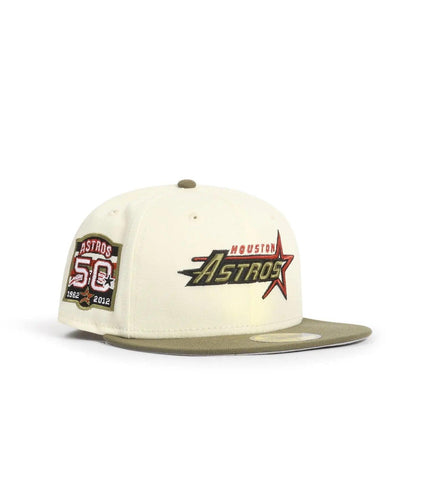 NEW ERA 5950 ASTROS 50TH ANNIVERSARY - CHROME/ OLIVE NEW ERA