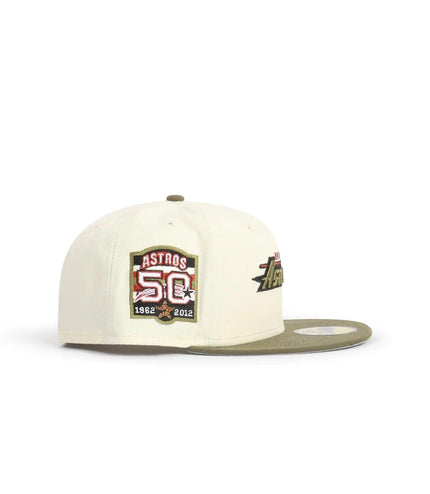 NEW ERA 5950 ASTROS 50TH ANNIVERSARY - CHROME/ OLIVE NEW ERA