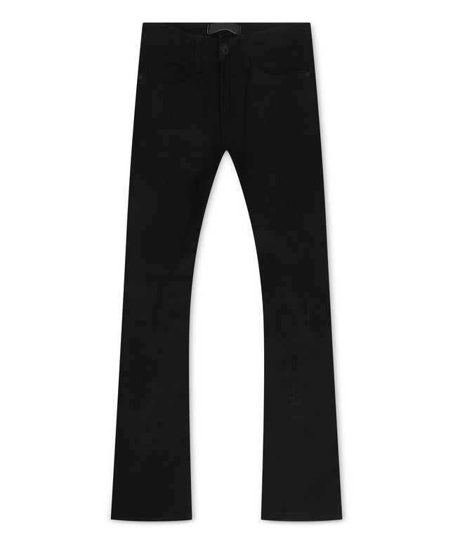 Kdnk Mens Diamond Skinny Flare Pants - Black