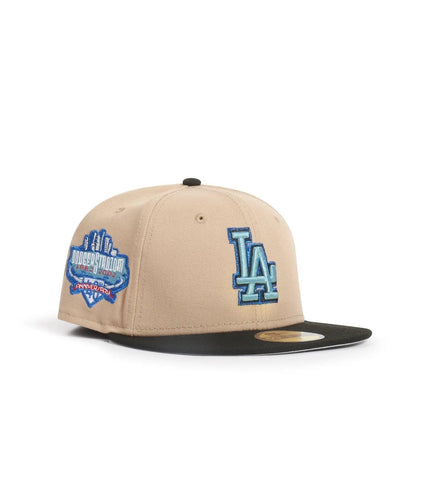 NEW ERA 5950 DODGERS 50TH ANNIVERSARY - CAMEL/ BLACK NEW ERA