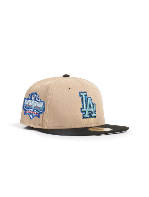 NEW ERA 5950 DODGERS 50TH ANNIVERSARY - CAMEL/ BLACK NEW ERA