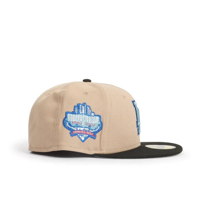 NEW ERA 5950 DODGERS 50TH ANNIVERSARY - CAMEL/ BLACK NEW ERA