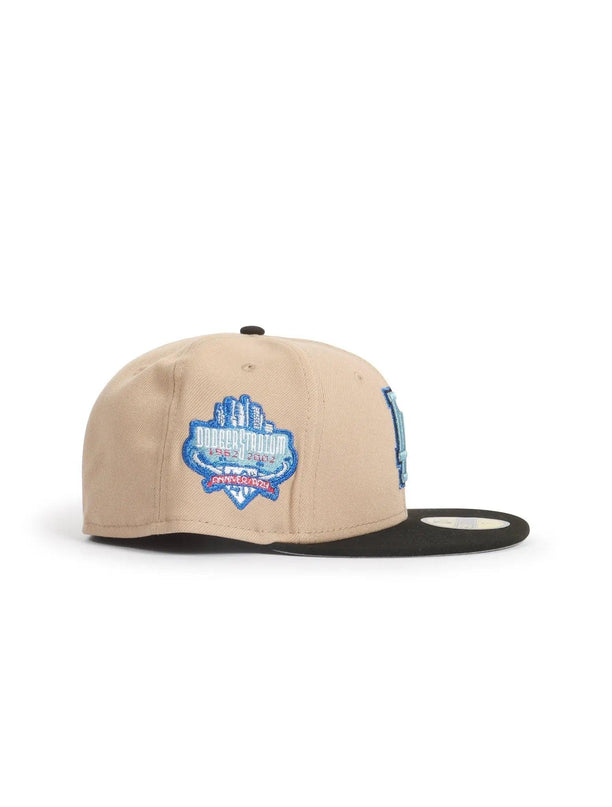 NEW ERA 5950 DODGERS 50TH ANNIVERSARY - CAMEL/ BLACK NEW ERA