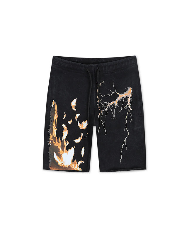 Elite Denim Kids Fleece Shorts - Black