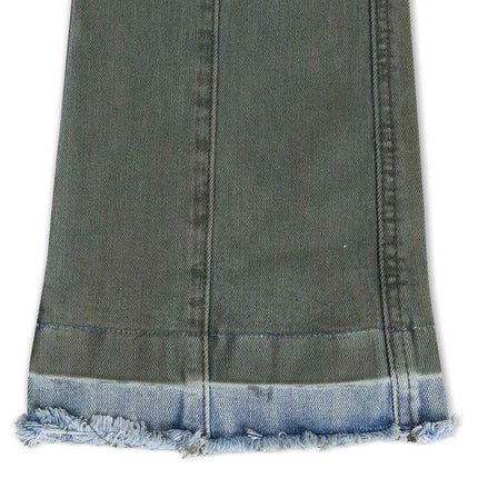 Vicious Denim Cargo Stacked Jeans - Olive