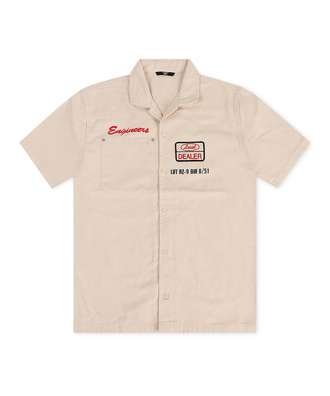 Jordan Craig The Re-up Mechanic Shirt - Bone