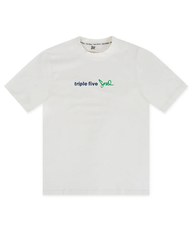 Triple 5 Mens Spray Logo Crewneck - Off White