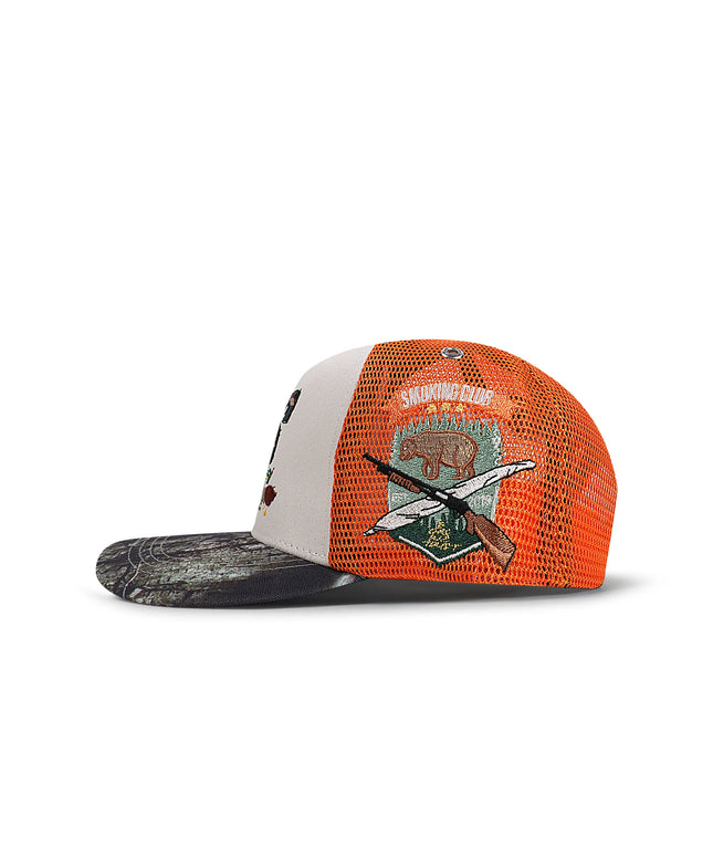 GasNYC Gas Season Trucker Hat -Cream/Orange