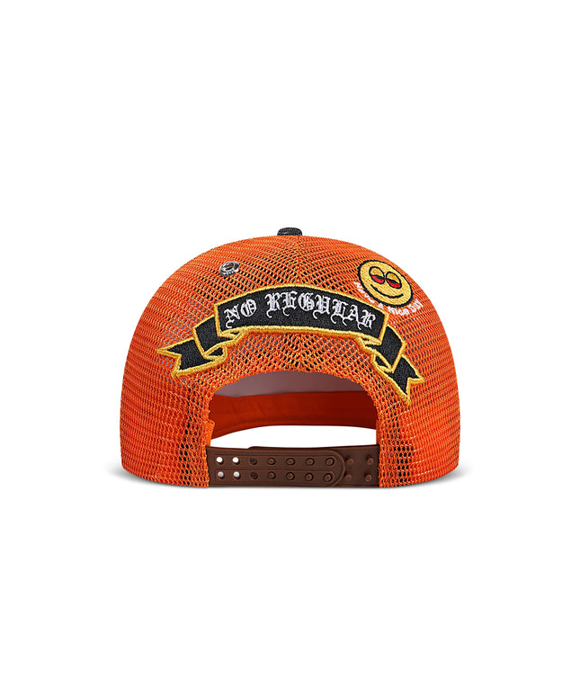 GasNYC Gas Season Trucker Hat -Cream/Orange
