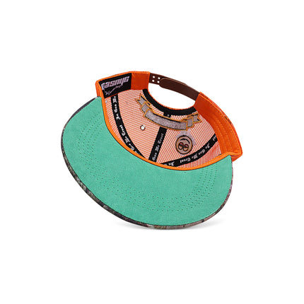 GasNYC Gas Season Trucker Hat -Cream/Orange