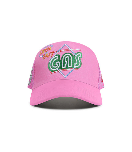 GasNYC 24/7 Trucker Hat - Pink